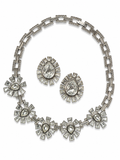 Vintage Art Deco Rhinestone Necklace Set