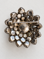 Vintage Pearl & Crystal Cluster Brooch