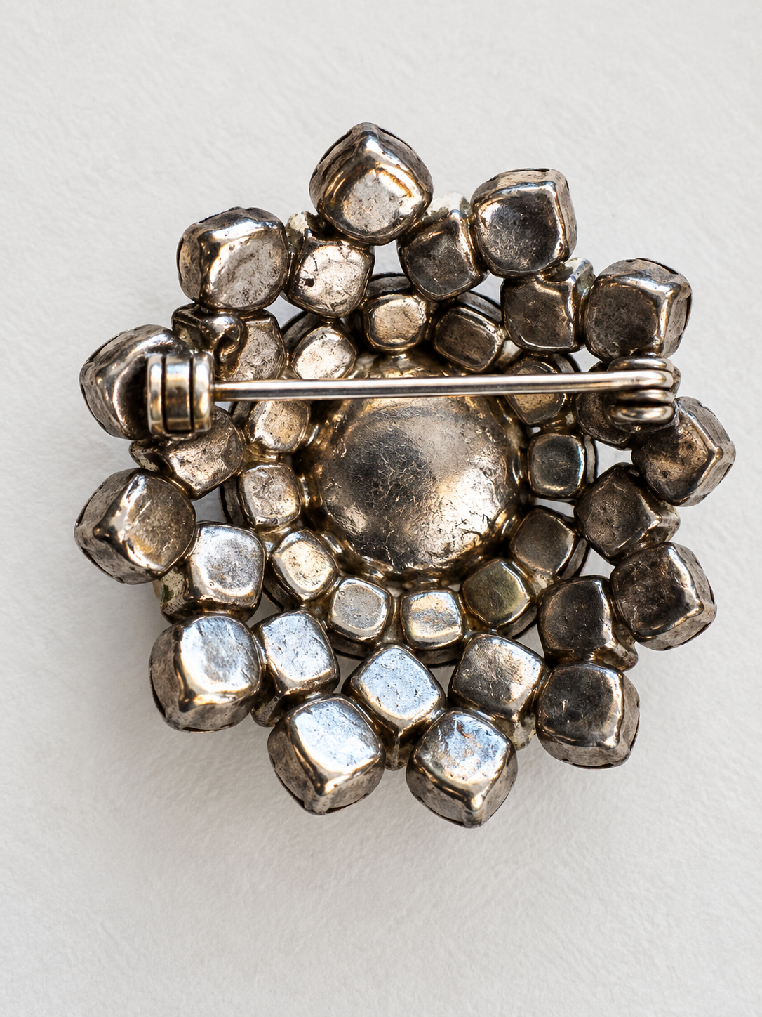 Vintage Pearl & Crystal Cluster Brooch