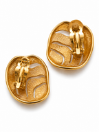 Vintage Swarovski Crystal Sculptural Statement Earrings