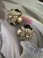 Vintage Baroque Revival Shell Motif Earrings