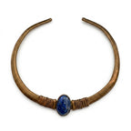 Vintage Ethnic Lapis Stone Collar Necklace