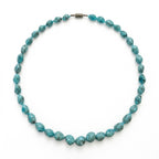 Vintage Turquoise Howlite Beaded Statement Necklace