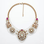 Vintage Signed Sarah Coventry Rhinestone Statement Necklace