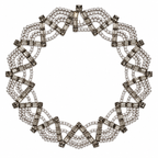Vintage Art Deco Revival Crystal Festoon Necklace