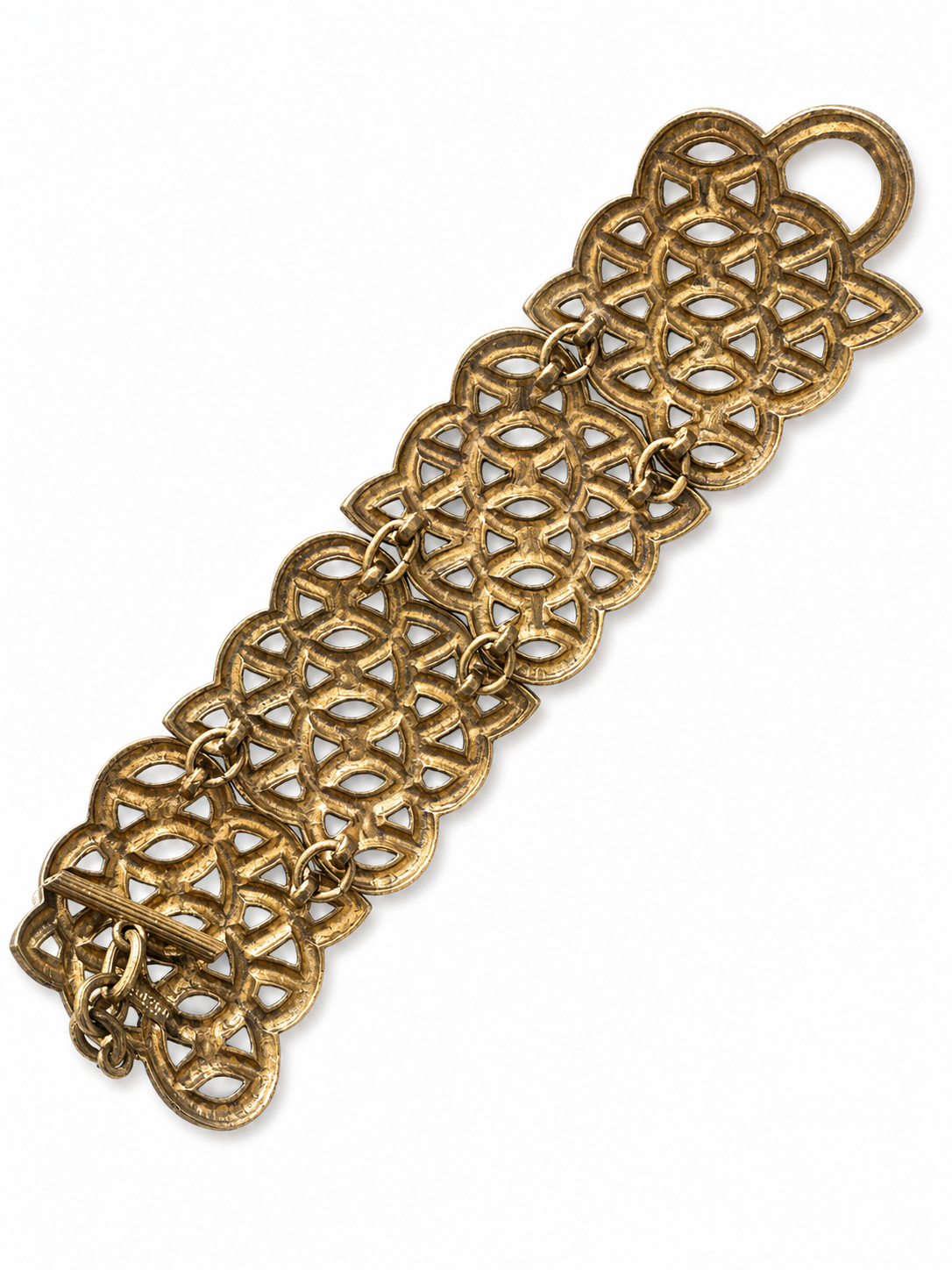Vintage Lanvin Paris Openwork Link Bracelet