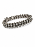 Contemporary Industrial Rhinestone Bracelet