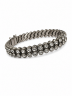 Contemporary Industrial Rhinestone Bracelet