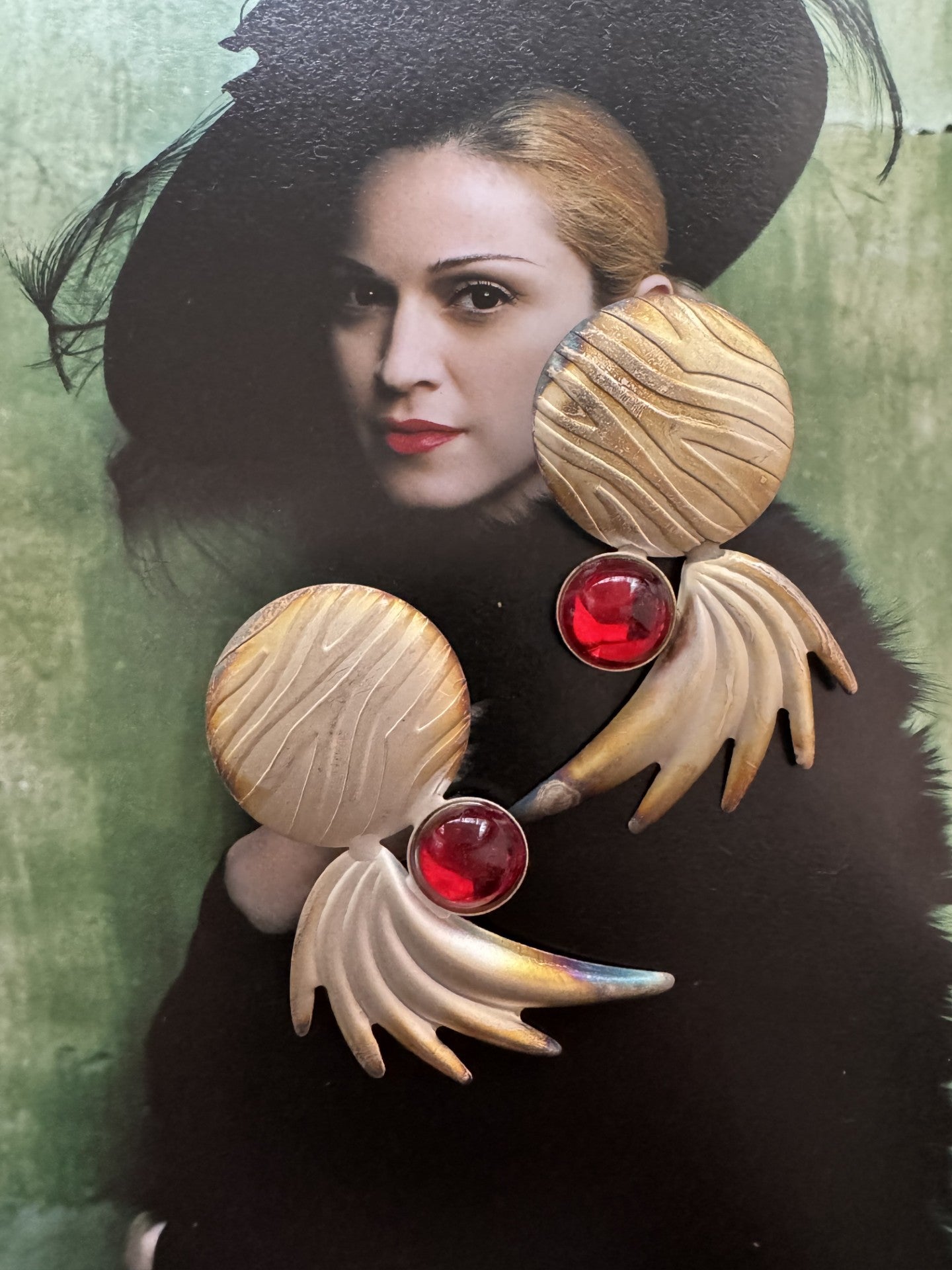 Vintage Brutalist Abstract Statement Earrings