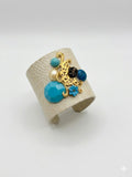 Boho-Chic Faux-Python Mixed Media Cuff