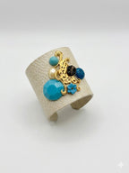 Boho-Chic Faux-Python Mixed Media Cuff