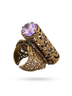 Vintage Signed Handmade Levantine Statement Statement Ring