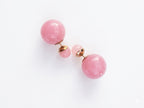Vintage Dior Pink Tribal Double Ball Earrings