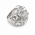 Vintage Agatha Crystal Dome Statement Ring