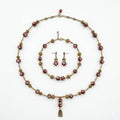 Vintage Venetian Style Glass Bead Jewelry Set