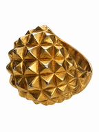 Vintage Kenneth Jay Lane Geometric Pyramid Dome Ring