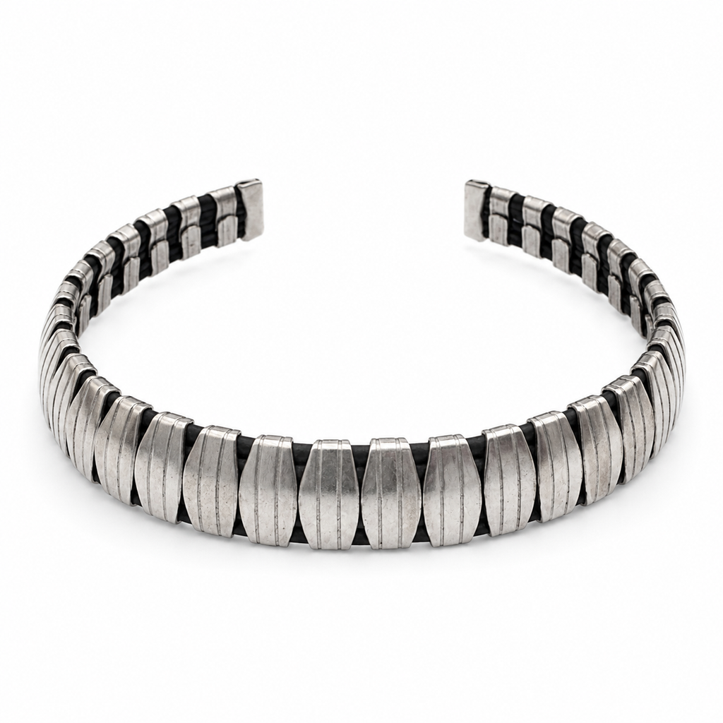 Vintage Silver and Black Geometric Set