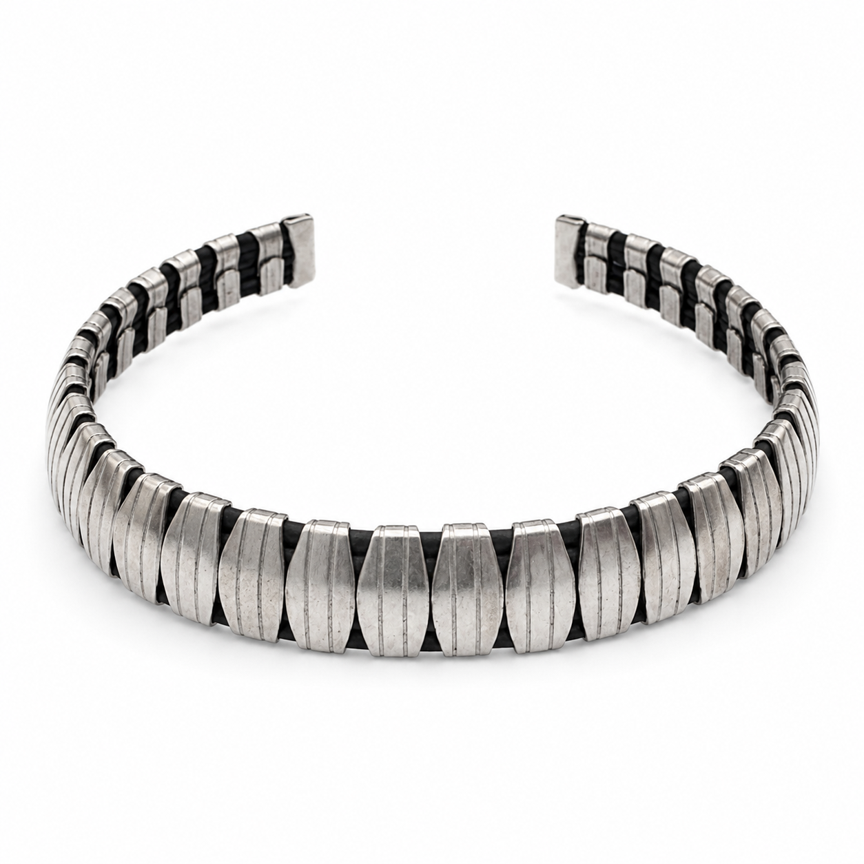 Vintage Silver and Black Geometric Set
