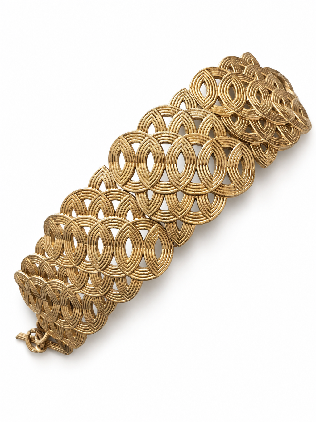 Vintage Lanvin Paris Openwork Link Bracelet