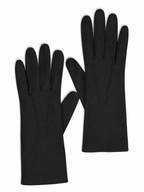 Vintage 1960'S Dents Black Satin Evening Gloves