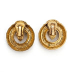 Vintage De Luigoro Enamel Snake Serpent Clip On Earrings
