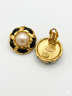 Vintage 1980s Chanel Gripoix Pearl Statement Earrings
