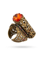 Vintage Signed Handmade Levantine Statement Statement Ring