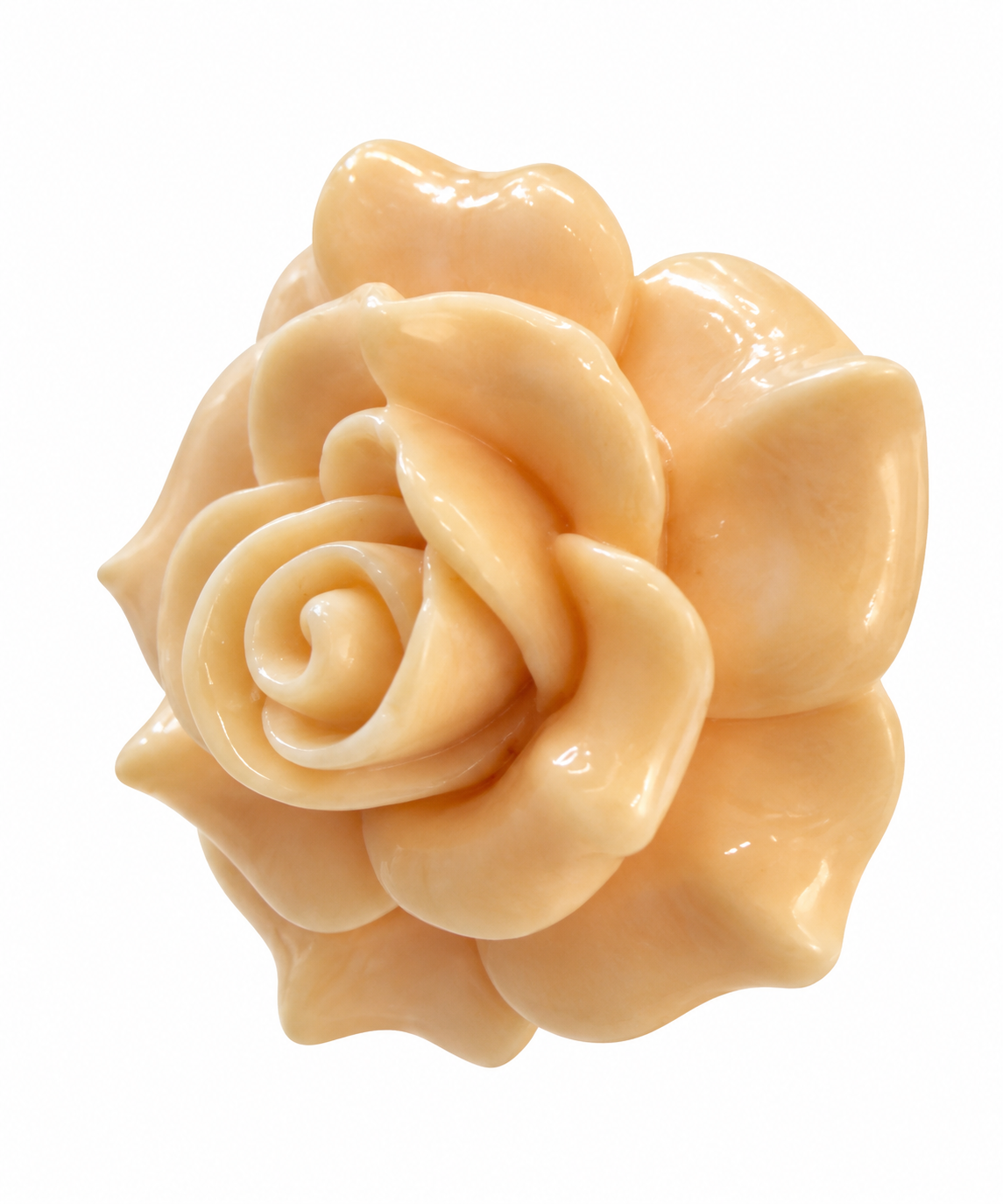 Vintage Sculptural Rose Cocktail Ring