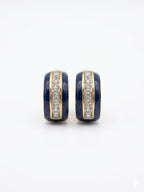 Italian Enameled Pendant & Earrings Set