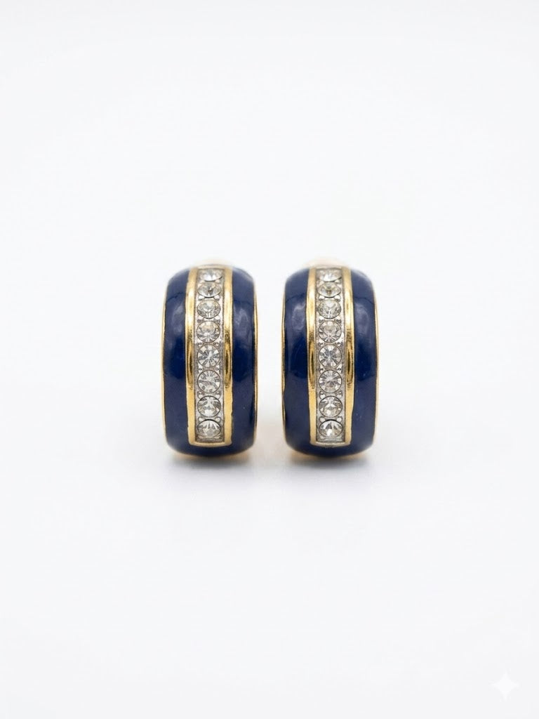 Italian Enameled Pendant & Earrings Set