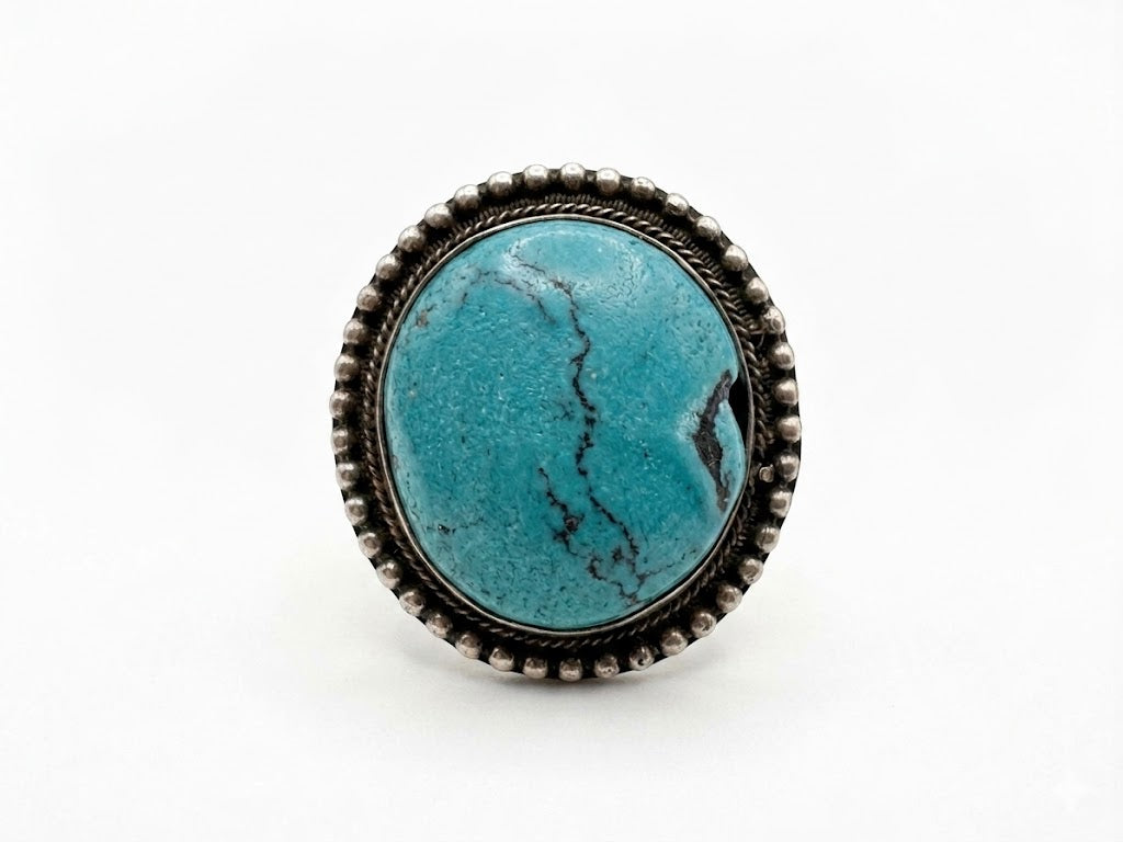 Vintage Turquoise Stone Statement Ring