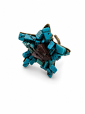 Vintage Turquoise Nugget Cluster Ring