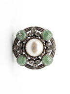 Vintage Chanel Gripoix-Style Pearl Brooch