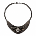 Vintage Gothic Bow Statement Necklace