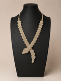 Vintage Hollywood Regency Rhinestone Scarf Necklace