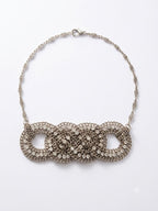 Vintage Art Deco Revival Crystal Chain Choker
