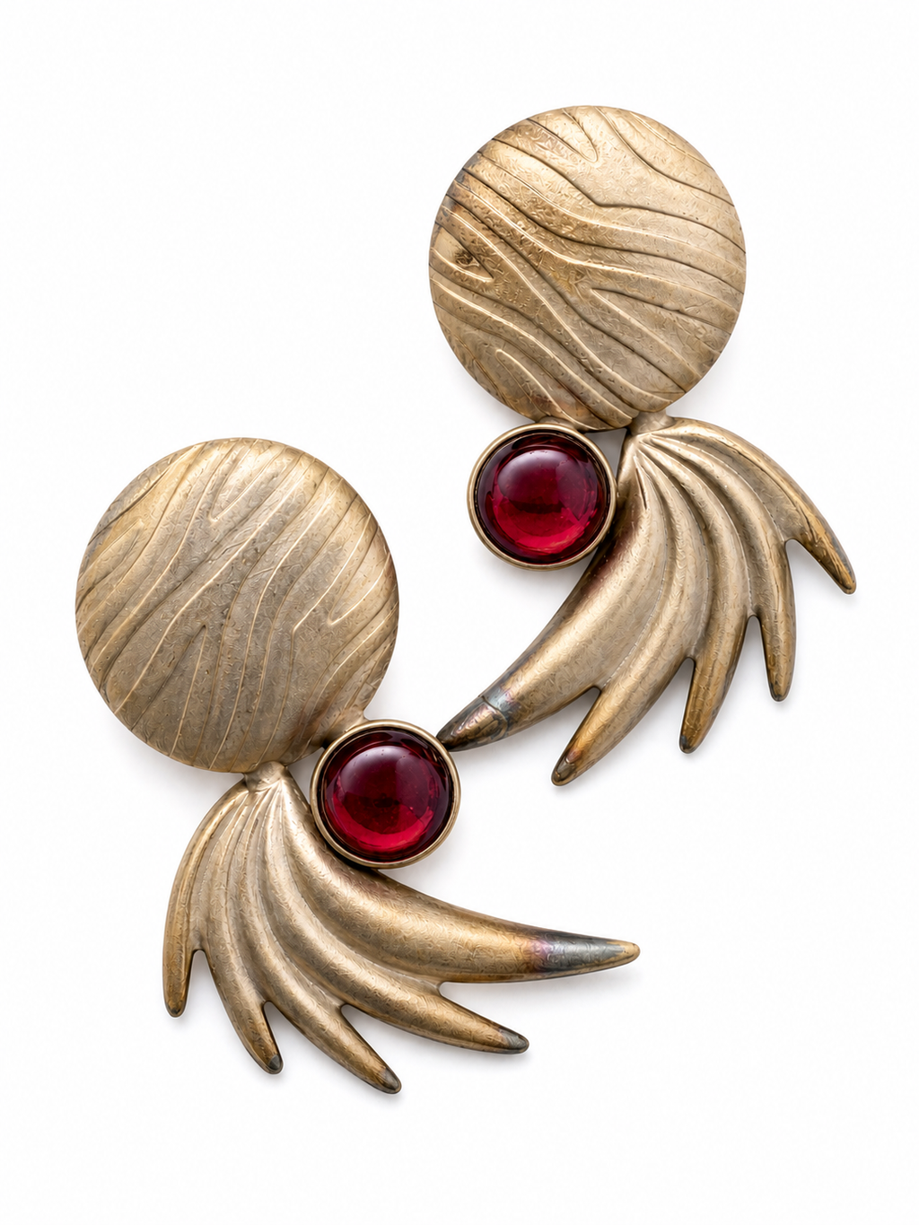 Vintage Brutalist Abstract Statement Earrings