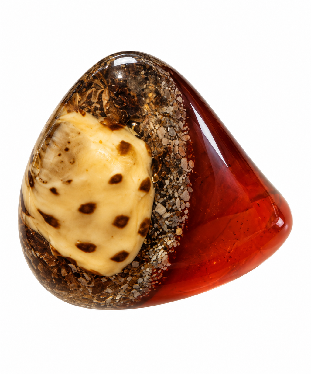 Vintage Seashell Resin Cocktail Ring