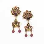Vintage DeLuigoro Art Nouveau Crystal Chandelier Clip On Earrings