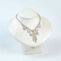 Vintage Rhinestone Chandelier Necklace Romantic Bridal Style