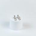 Vintage Snake Dangle Earrings Silver