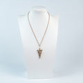 Vintage Gold Tone Evening Star Pendant Necklace