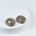 Vintage Cameo Medallion Earrings