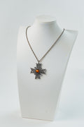 Vintage Scottish Maltese Cross Pendant Necklace