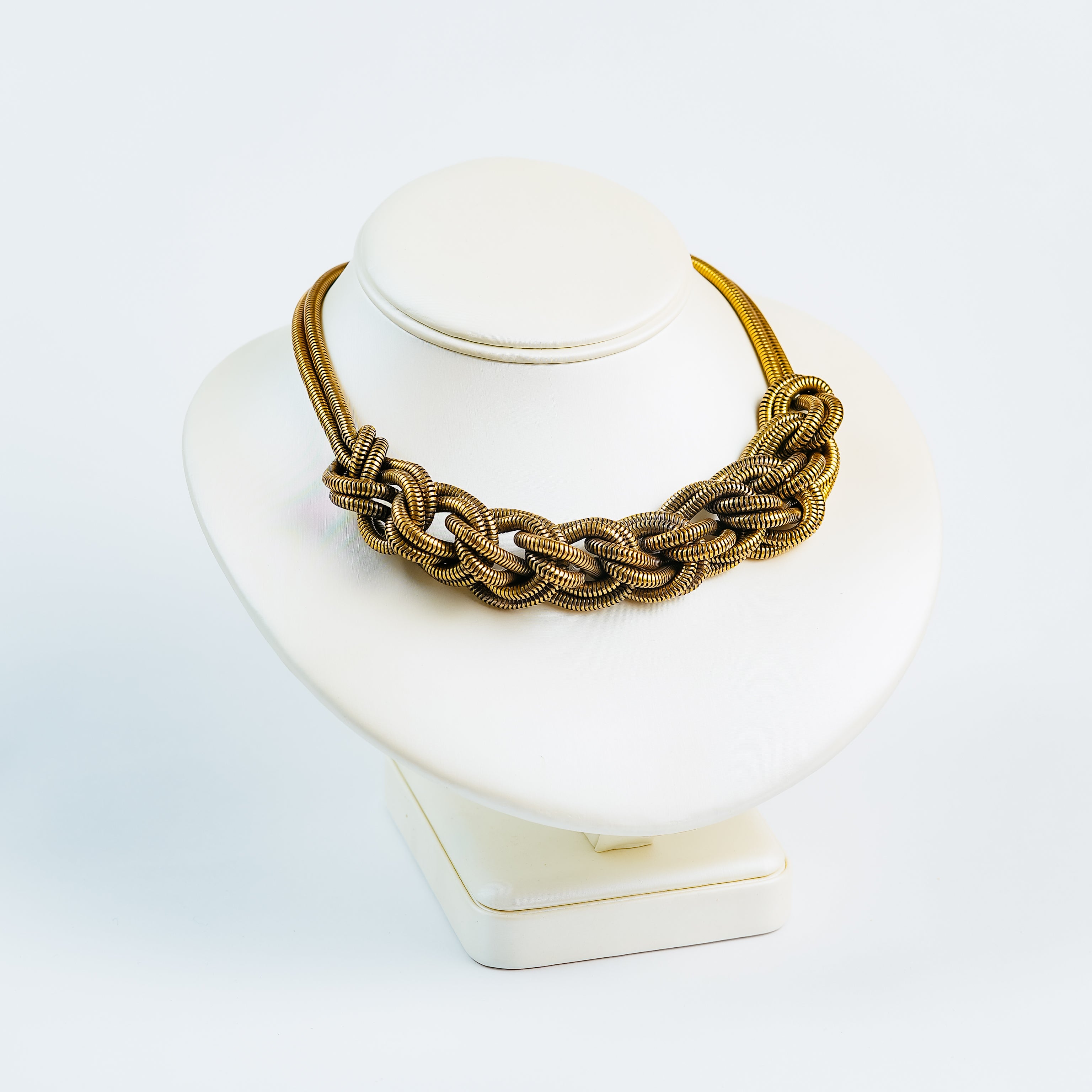 J.Crew Vintage Gold Chain Statement Necklace