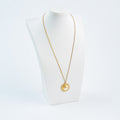 Vintage Gold Plated Pearl Pendant Necklace