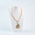 Vintage Freshwater Pearl Mother of Pearl Statement Necklace