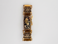 Vintage Toledo Damascene Bird Motif Panel Bracelet