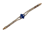 Vintage Aurora Borealis Crystal Double Strand Bracelet