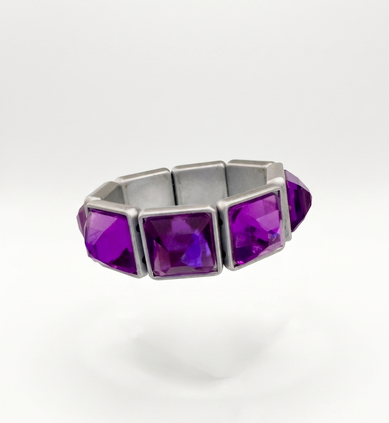 Vintage Amethyst Resin Bracelet